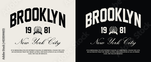 Vector artwork in varsity vintage style
