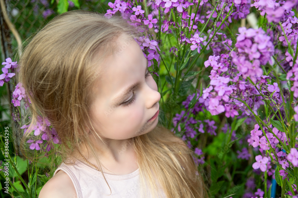 little girl with flowers little girl with flowers