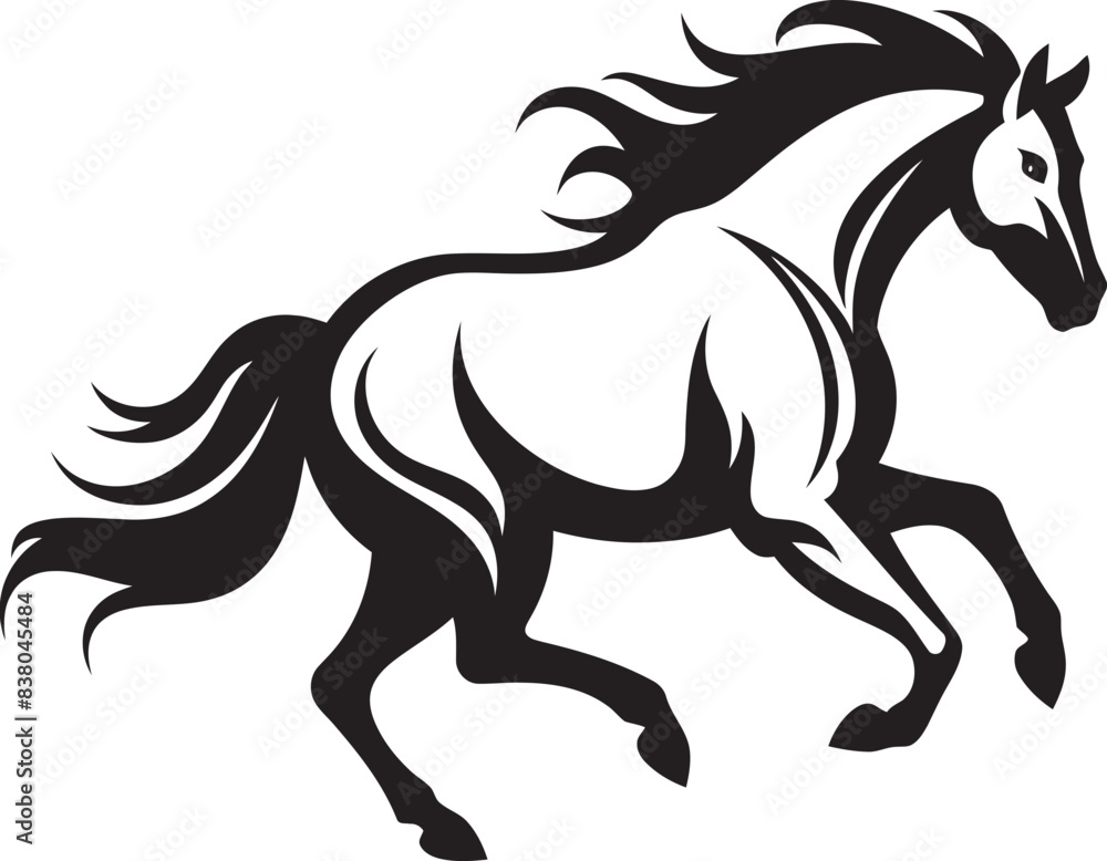 Sleek Equestrian Symbol Icon Design Artistic Horse Logo Vector Icon Art Sleek Equestrian Symbol Icon Design Artistic Horse Logo Vector Icon Art