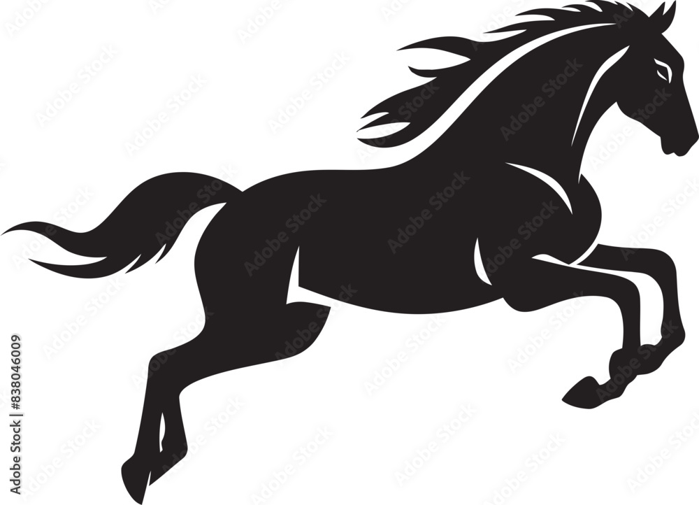 Powerful Mare Emblem Vector Icon Art Sleek Horse Icon Logo Graphic Powerful Mare Emblem Vector Icon Art Sleek Horse Icon Logo Graphic