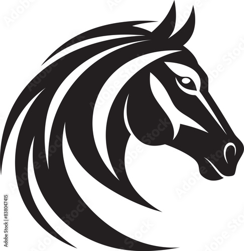 Dynamic Horse Jump Icon Vector Graphic Sleek Stallion Logo Icon Design