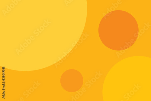 abstract modern yellow circle background. summer template vector illustration