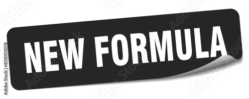 new formula sticker. new formula label
