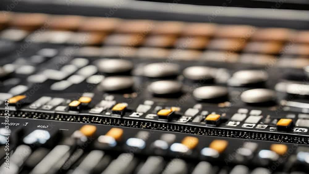 Moving audio equalizer bars can be seen. Moving audio equalizer bars can be seen.