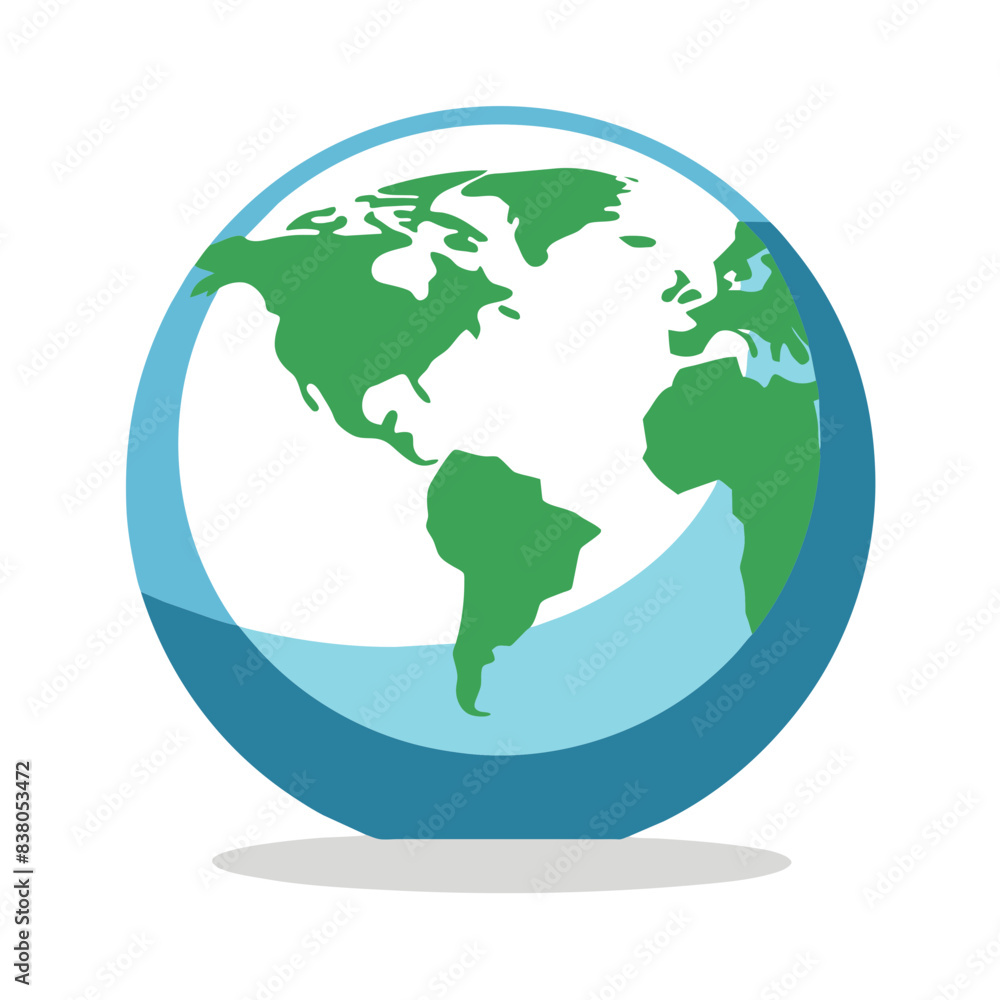 Obraz premium green earth globe