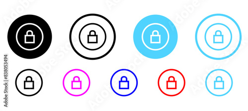 rotate lock icon, update rotation locked symbol - reset password sign. secure key protection refresh icons