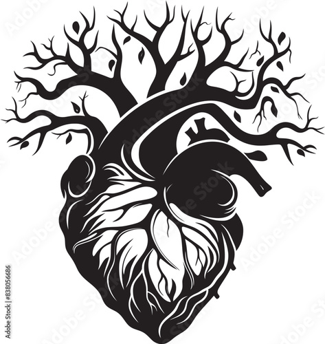 Sleek Heart Icon Minimal Emblem Minimalist Heart Sketch Graphic Design