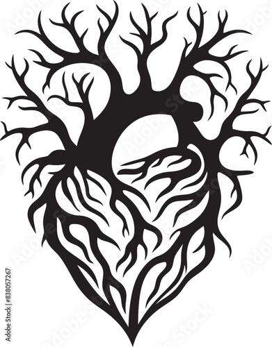 Simple Heart Outline Graphic Emblem Minimal Artistic Heart Minimalist Logo