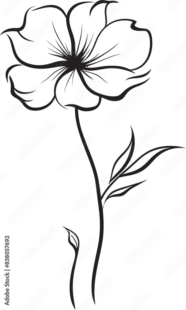 custom made wallpaper toronto digitalLinear Petal Design Minimal Logo Abstract Botanical Icon Graphic Design