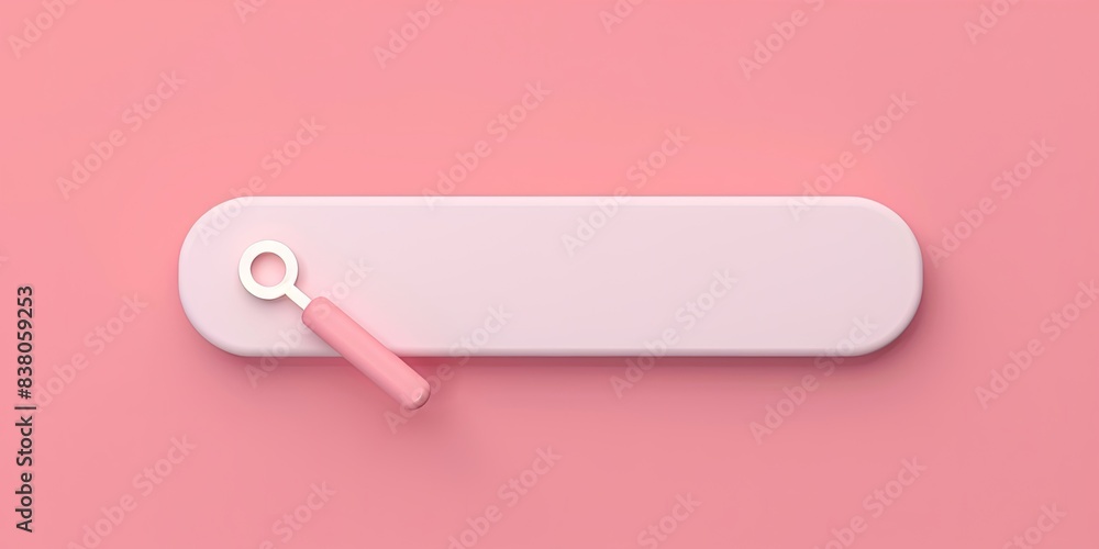 Minimalist Search Bar on Pink Background Minimalist Search Bar on Pink Background