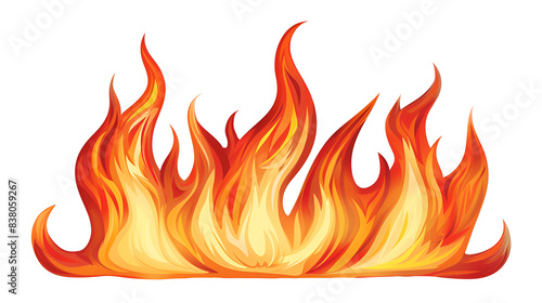 Fire flame logo design. Fire flame icon Fire symbols,  flame fire hot red orange yellow icon Isolated and flat, Fire pattern on white background