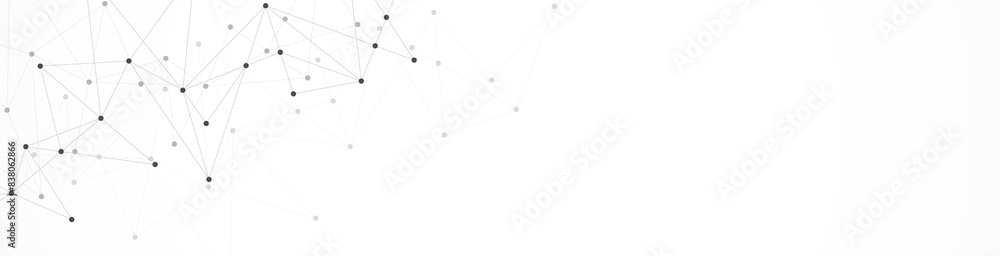 Minimalistic design with connecting the dots and lines. Abstract geometric background of science and technology concept Minimalistic design with connecting the dots and lines. Abstract geometric background of science and technology concept