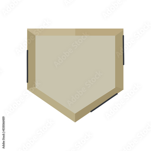 Baseball home plate icon clipart avatar logotype isolated vector illustration
