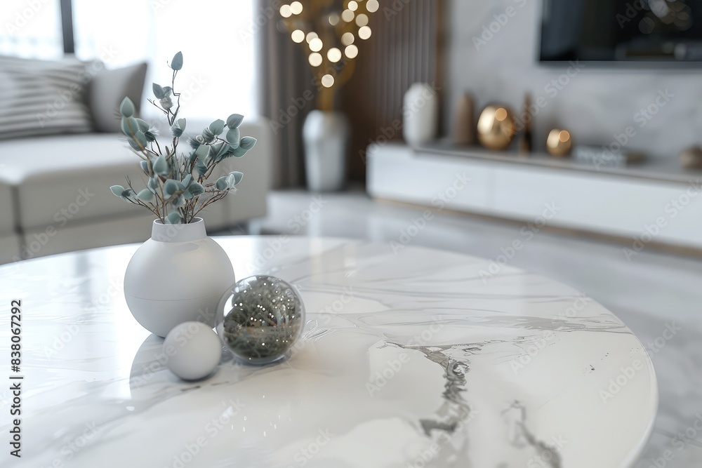 Stunning Minimalist Living Room Marble Decor Ideas Simplicity image