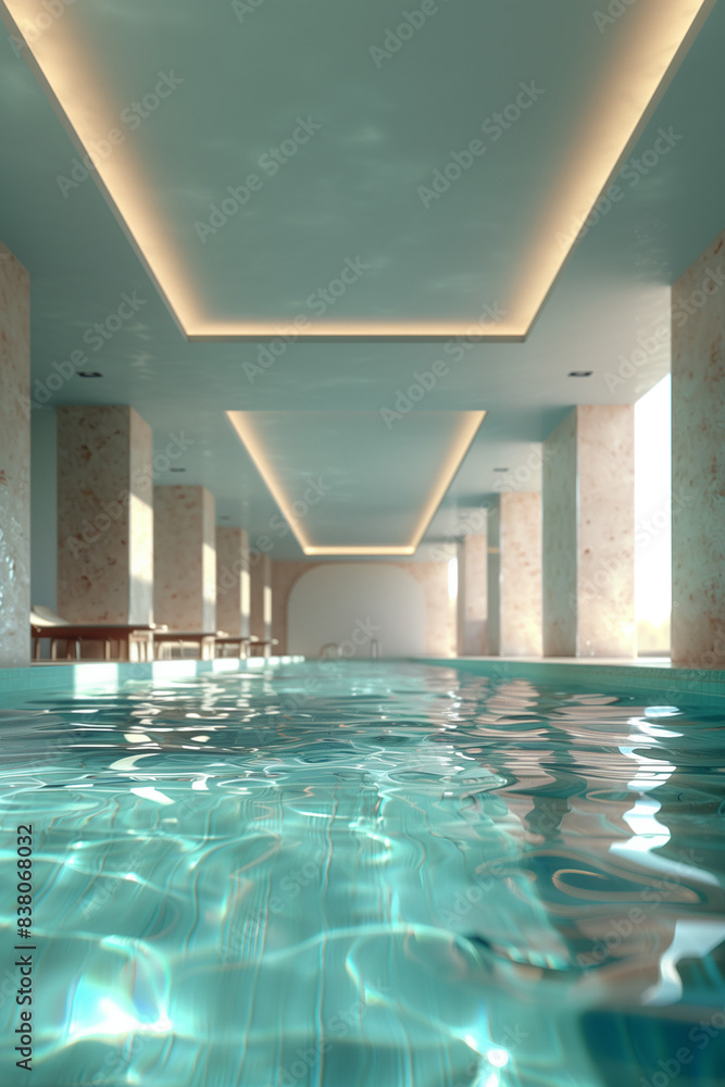 Fototapeta premium swimming pool in hotel