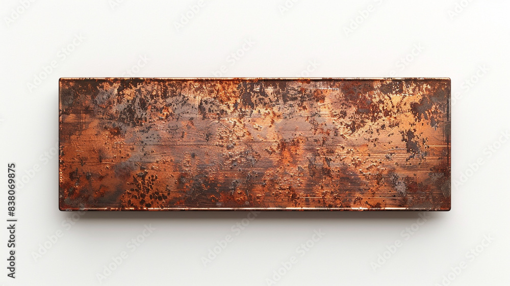 Fototapeta premium copper empty name plate