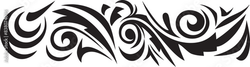 Ethnic Tribal Icon Polynesian Design Tattoo Stripe Emblem Ethnic Heritage