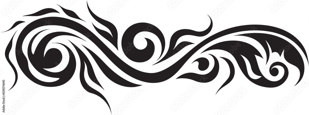 Fototapeta premium Ethnic Polynesian Emblem Tribal Design Polynesian Icon Tattoo Emblem