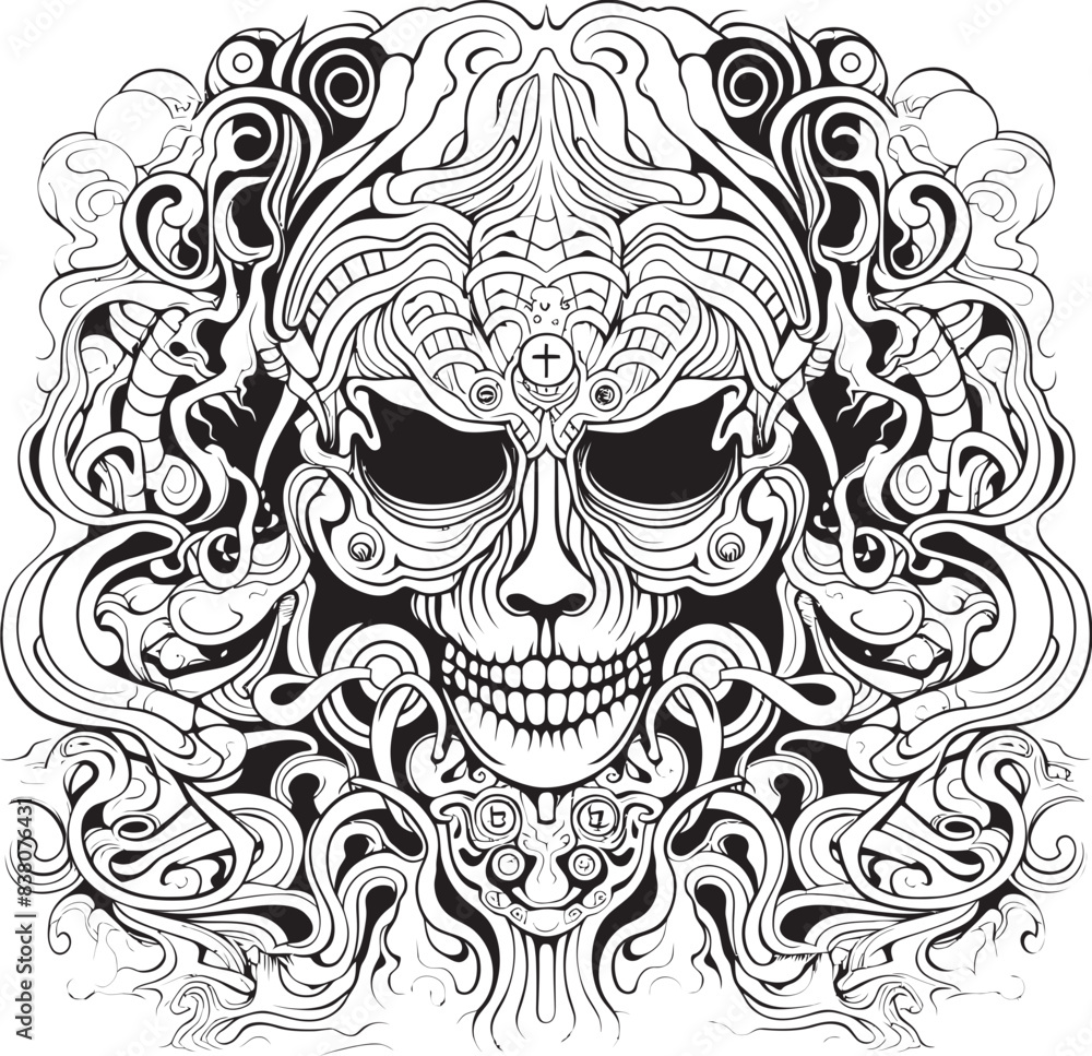 Nightmare Chronicles Coloring Book and Iconic Design Series Visions of Darkness Psychedelic Nightmares in Graphic Art Nightmare Chronicles Coloring Book and Iconic Design Series Visions of Darkness Psychedelic Nightmares in Graphic Art