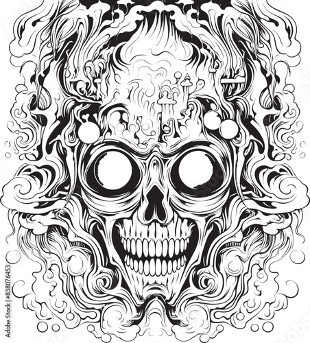 Dreamscape Dimensions Psychedelic Nightmare Coloring and Iconic Art Mystic Nightmares Psychedelic Coloring Book and Icon Design