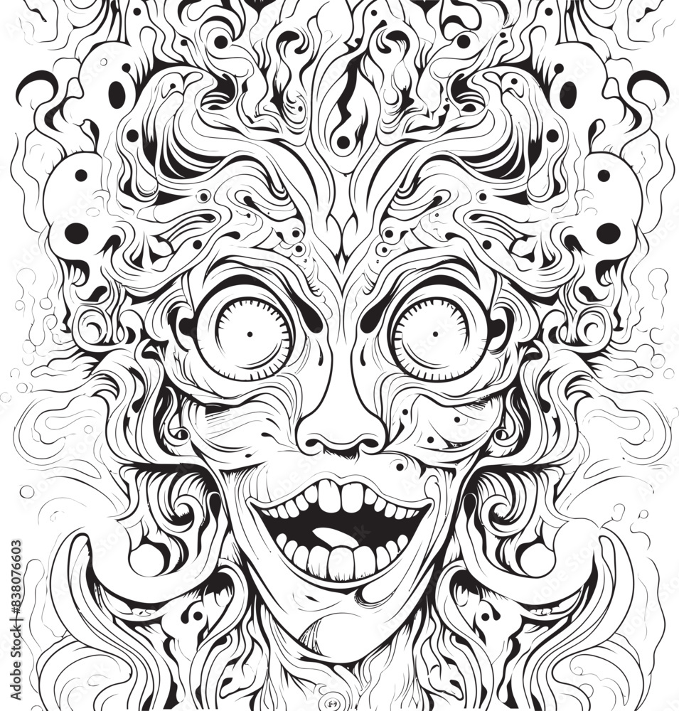 Whispers of the Abyss Psychedelic Coloring Book and Icon Design Chromatic Nightmare Psychedelic Graphic Art and Icon Design Whispers of the Abyss Psychedelic Coloring Book and Icon Design Chromatic Nightmare Psychedelic Graphic Art and Icon Design
