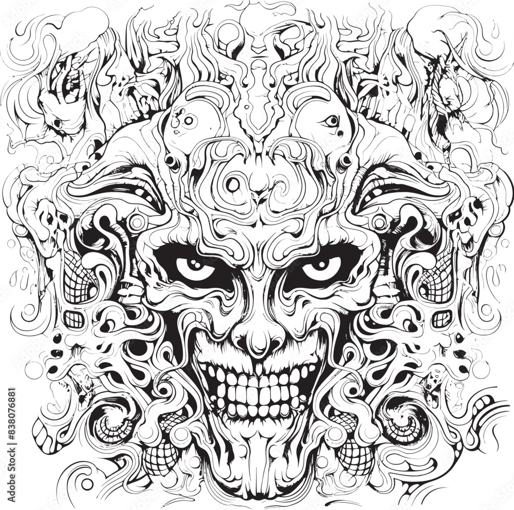 Trance of Nightmares Psychedelic Coloring Book and Icon Design Twisted Tales Psychedelic Nightmare Graphic Art and Design Trance of Nightmares Psychedelic Coloring Book and Icon Design Twisted Tales Psychedelic Nightmare Graphic Art and Design