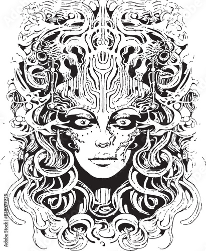Lunar Nightmares Psychedelic Nightmare Coloring and Iconic Design Gothic Reveries Psychedelic Nightmare Art and Iconic Designs
