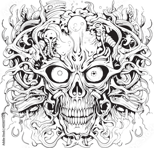 Dreamscape Odyssey Psychedelic Coloring Book and Iconic Design Phantasmic Realms Psychedelic Nightmare Art and Iconic Designs