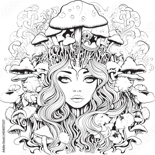 Esoteric Nightmares Psychedelic Designs and Iconic Art Labyrinth of Fear Nightmare Coloring Book and Icon Design