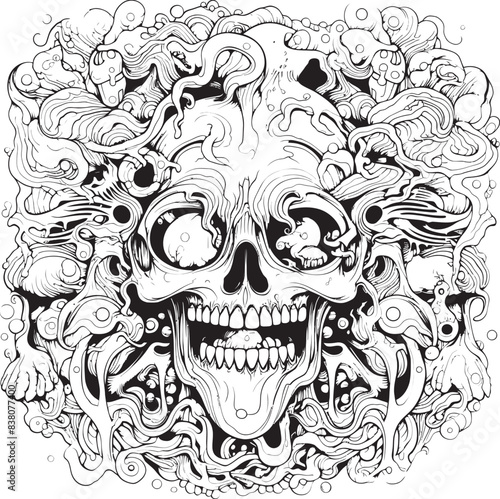 Whispering Shadows Psychedelic Coloring Book and Iconic Art Hallucinogenic Horizons Psychedelic Nightmare Art and Iconic Designs