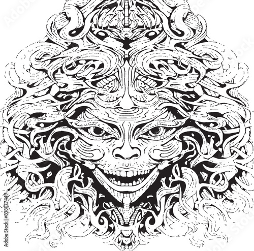 Ethereal Echoes Psychedelic Coloring Book and Iconic Design Twilight Nightmares Psychedelic Nightmare Art and Iconic Designs