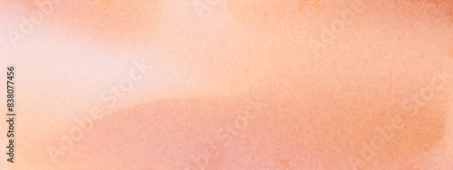 Peach gradient grain background with abstract wave. Nude, peach and apricot gradient soft color. Warm fuzz bg for wallpaper. Vector illustration