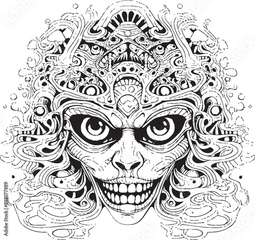 Dreamscape Delirium Psychedelic Nightmares in Art and Design Chromatic Abyss Psychedelic Nightmare Coloring Book and Design