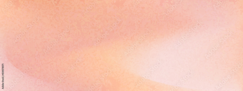 Peach gradient grain background with abstract wave. Nude, peach and apricot gradient soft color. Warm fuzz bg for wallpaper. Vector illustration Peach gradient grain background with abstract wave. Nude, peach and apricot gradient soft color. Warm fuzz bg for wallpaper. Vector illustration
