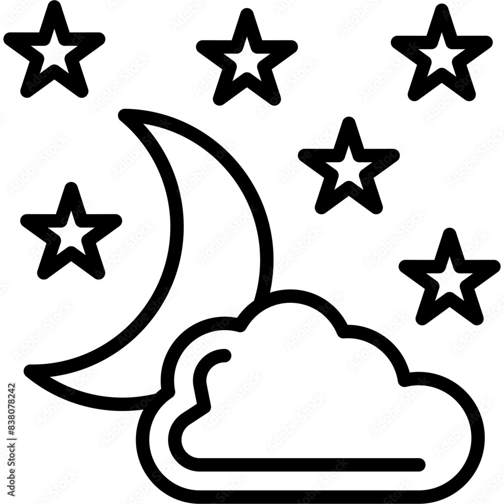 Obraz premium Night Icon