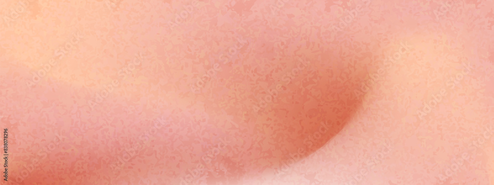 Peach gradient grain background with abstract wave. Nude, peach and apricot gradient soft color. Warm fuzz bg for wallpaper. Vector illustration Peach gradient grain background with abstract wave. Nude, peach and apricot gradient soft color. Warm fuzz bg for wallpaper. Vector illustration