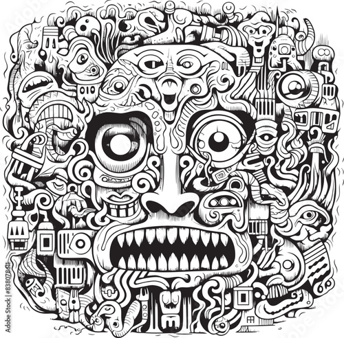 Tenebrous Trails Psychedelic Nightmares in Graphic Art Arcane Nightmares Coloring Book and Iconic Nightmare Designs