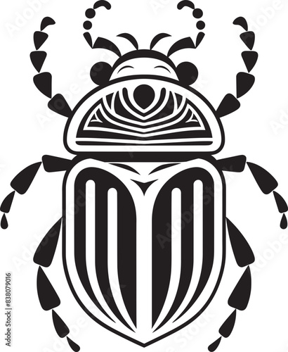 Scarab Horizon Iconic Logo and Graphic Design Silent Scarab Logo and Icon Design