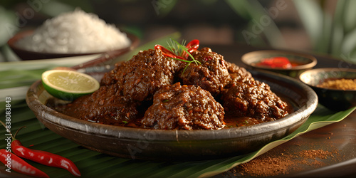 Savoring the Slow-Cooked, Spicy Meat and Coconut Infused Rendang photo