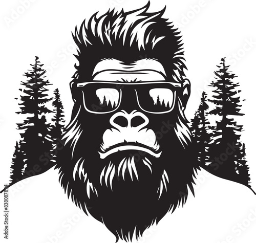silhouette of a big foot