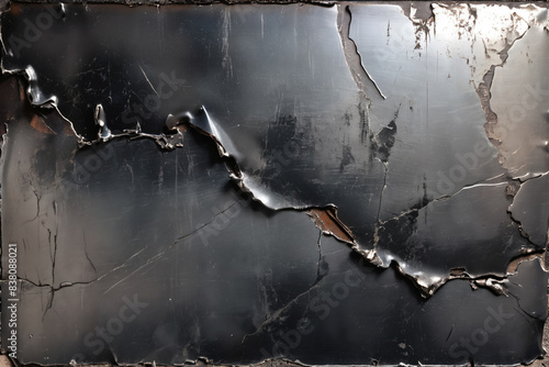 Damaged industrial chrome and metal texture, aged and rusted