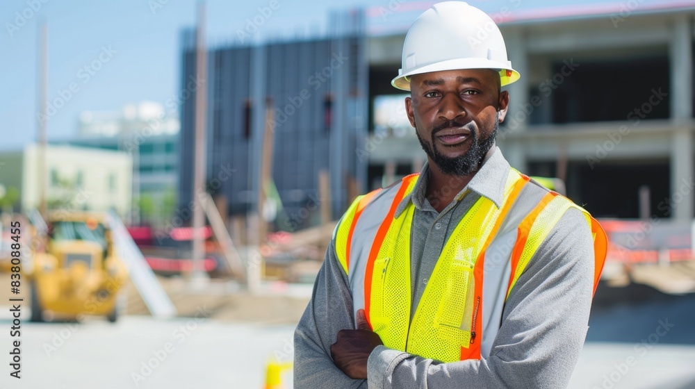 The construction site engineer The construction site engineer