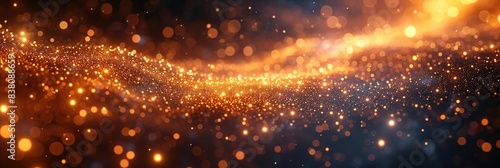 Shining gold banner  festive Christmas background 