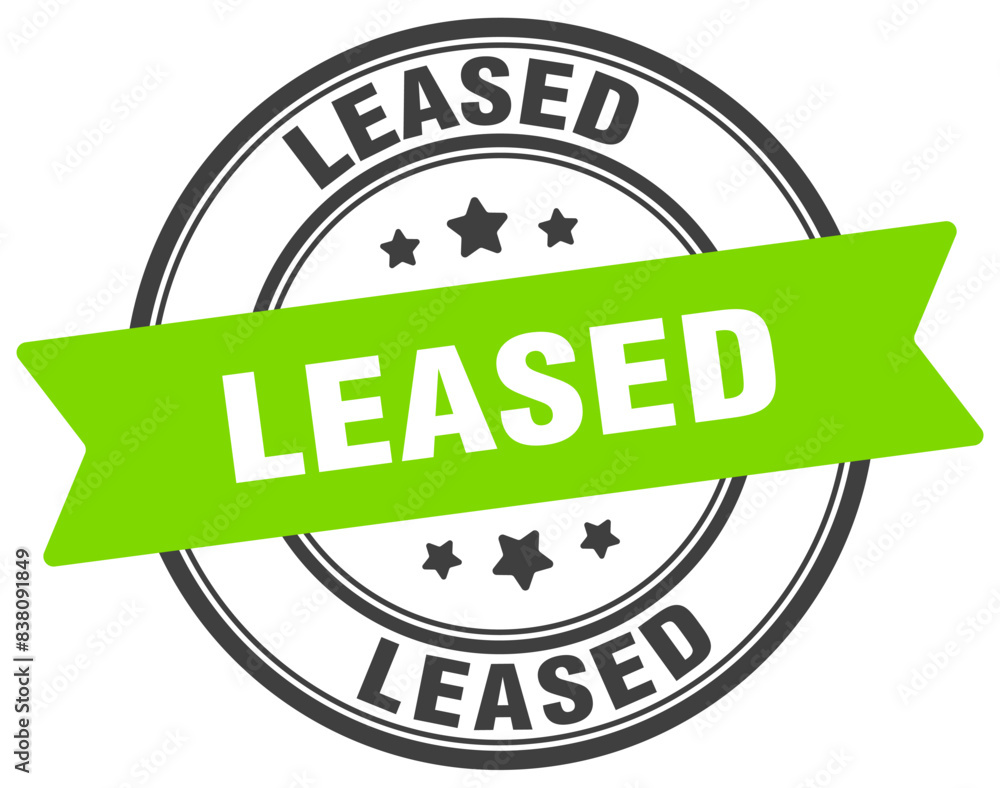 leased stamp. leased label on transparent background. round sign leased stamp. leased label on transparent background. round sign
