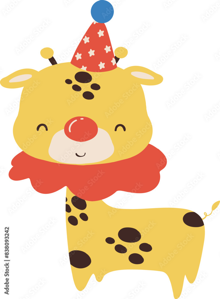 Clowncore cartoon animal circus vector illustration Clowncore cartoon animal circus vector illustration