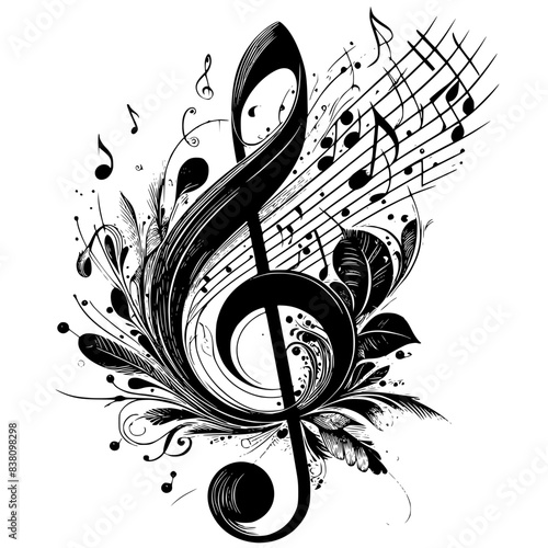 music notes background
