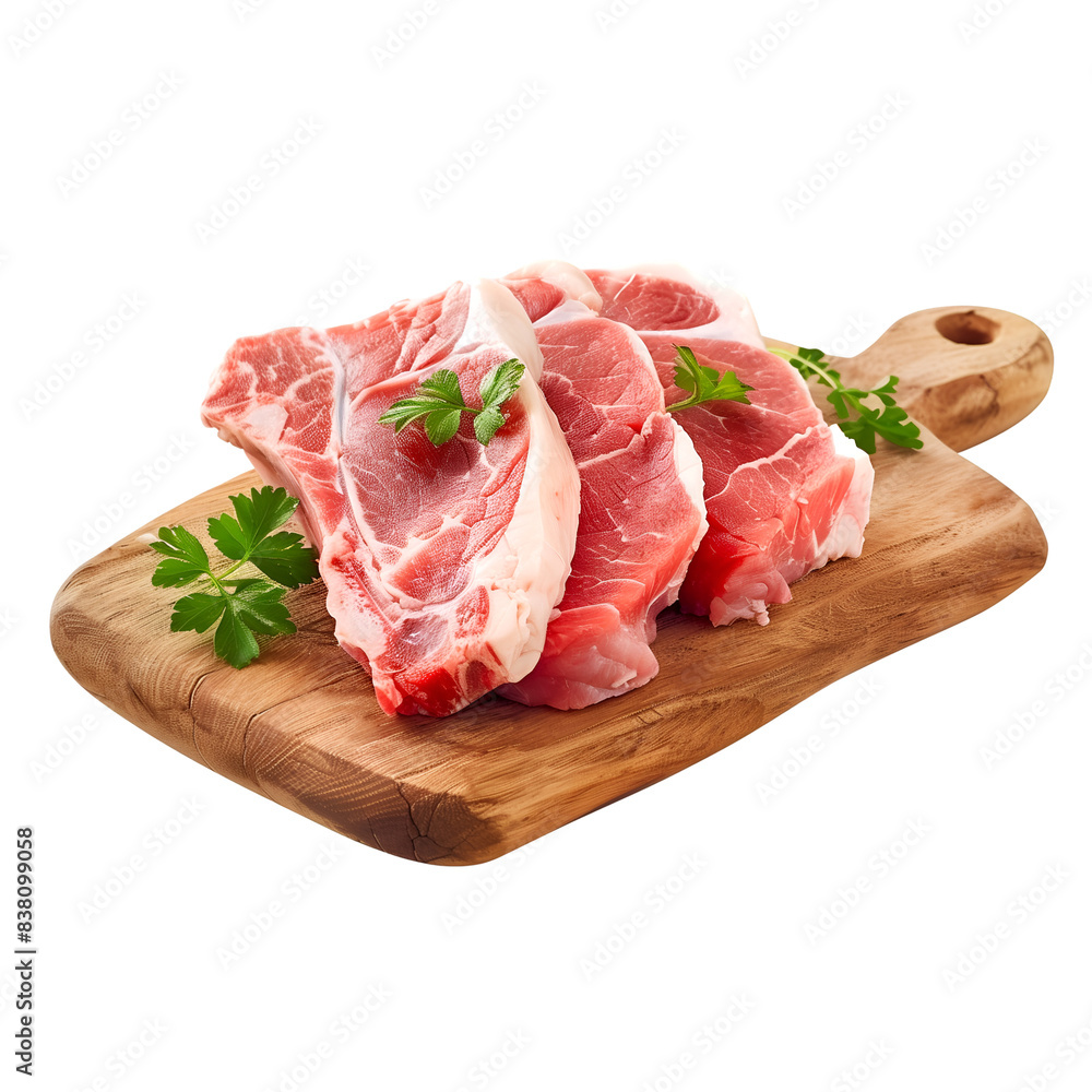 Fresh Lamb Chops, Isolated on a Transparent Background, Graphic Resource Fresh Lamb Chops, Isolated on a Transparent Background, Graphic Resource