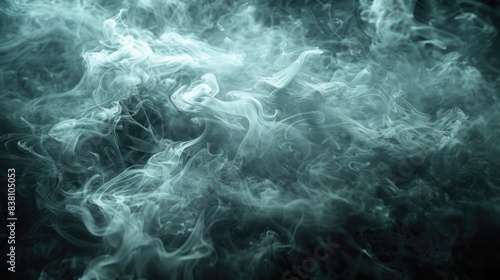 smoke on black color abstract watercolor background © loran4a