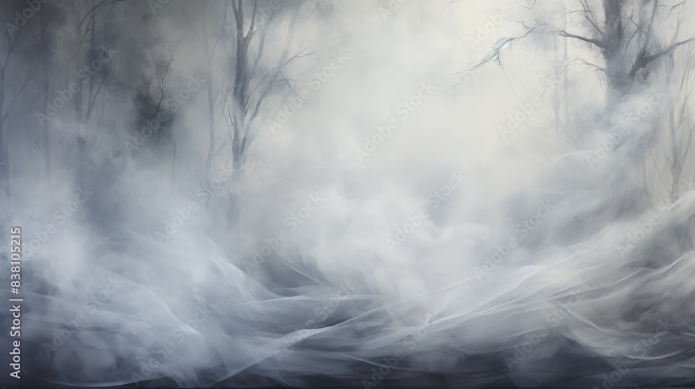 Naklejka premium smoke on black color abstract watercolor background