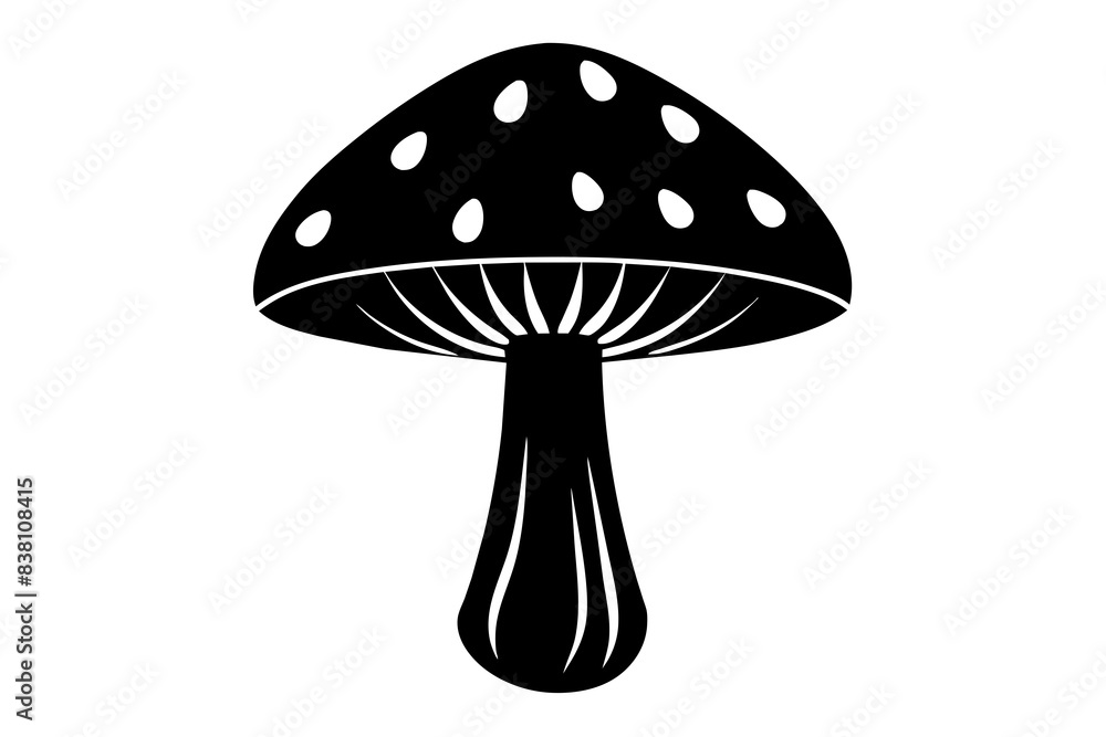 mushroom silhouette vector illustration mushroom silhouette vector illustration